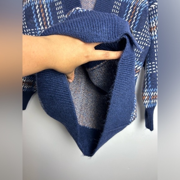 Biltmore men’s Cardigan Sweater S Old Money Classic stripe Cozy 5 Button preppy - Picture 9 of 10